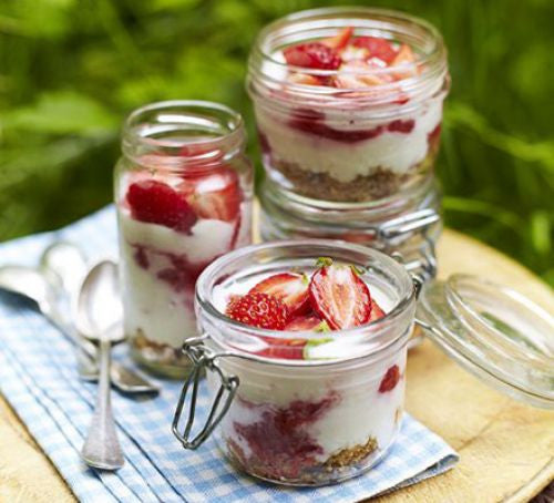 #RecipeSaviours Wimbledon Special: Strawberries And Cream Cheesecake Jars